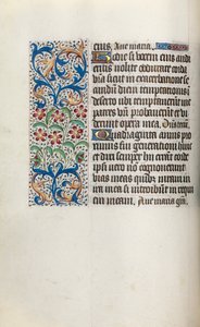 Tuntikirja Rouenin käyttö: fol. 29v, c. 1470. tekijältä Master of the Geneva Latini