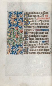 Tuntikirja Rouenin käyttö: fol. 39b, c. 1470. tekijältä Master of the Geneva Latini