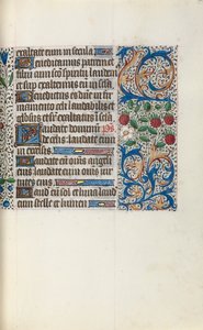 Tuntikirja Rouenin käyttö: fol. 44r, c. 1470. tekijältä Master of the Geneva Latini