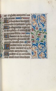 Tuntikirja Rouenin käyttö: fol. 46r, c. 1470. tekijältä Master of the Geneva Latini