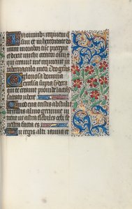 Tuntikirja Rouenin käyttö: fol. 47r, c. 1470.