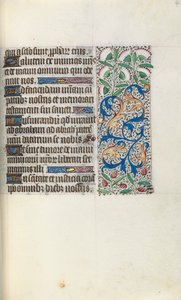 Tuntikirja Rouenin käyttö: fol. 48r, c. 1470. tekijältä Master of the Geneva Latini
