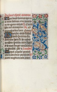 Tuntikirja Rouenin käyttö: fol. 50r, c. 1470. tekijältä Master of the Geneva Latini