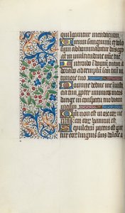 Tuntikirja Rouenin käyttö: fol. 52v, c. 1470. tekijältä Master of the Geneva Latini