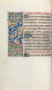 Tuntikirja Rouenin käyttö: fol. 52v, c. 1470. tekijältä Master of the Geneva Latini