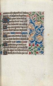 Tuntikirja Rouenin käyttö: fol. 65r, c. 1470. tekijältä Master of the Geneva Latini