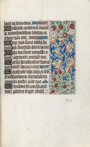 Tuntikirja Rouenin käyttö: fol. 69r, c. 1470. tekijältä Master of the Geneva Latini