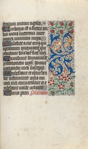 Tuntikirja Rouenin käyttö: fol. 81r, c. 1470. tekijältä Master of the Geneva Latini