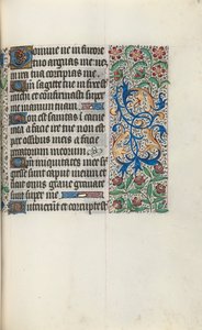 Tuntikirja Rouenin käyttö: fol. 83r, c. 1470. tekijältä Master of the Geneva Latini