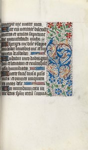 Tuntikirja Rouenin käyttö: fol. 86r, c. 1470. tekijältä Master of the Geneva Latini