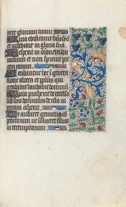 Tuntikirja Rouenin käyttö: fol. 89r, c. 1470. tekijältä Master of the Geneva Latini