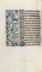 Tuntikirja Rouenin käyttö: fol. 90v, c. 1470. tekijältä Master of the Geneva Latini