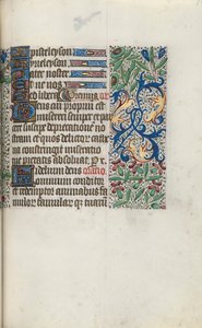 Tuntikirja Rouenin käyttö: fol. 96r, c. 1470. tekijältä Master of the Geneva Latini