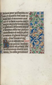 Tuntikirja Rouenin käyttö: fol. 97r, c. 1470. tekijältä Master of the Geneva Latini