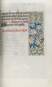 Tuntikirja Rouenin käyttö: fol. 99r, c. 1470. tekijältä Master of the Geneva Latini