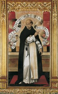 Saint Vincent Ferrer (1350-1419) (maalaus) tekijältä Master of the Grifo