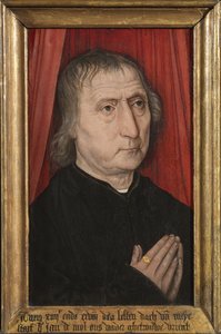 Jan de Molin muotokuva, n. 1485 (öljy paneelille) tekijältä Master of the Guild of Saint George at Malines