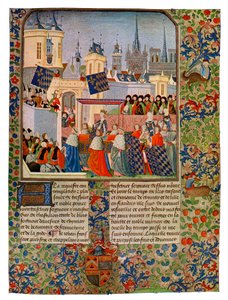 Kuningatar Isabellan tulo Pariisiin, c1385 1400-luku.