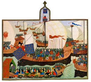 Ranskalaisten ja genovalaisten retkikunta Barbariin, 1400-luku.