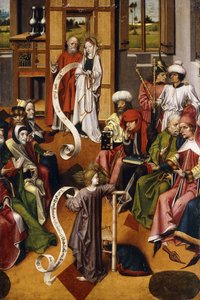 Esitys temppelissä tekijältä Master of the Iserlohn Altar