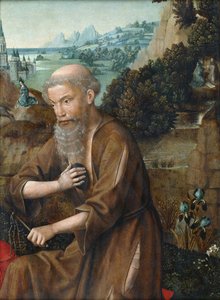 Pyhä Jerome tekijältä Master of the Legend of Saint Lucy