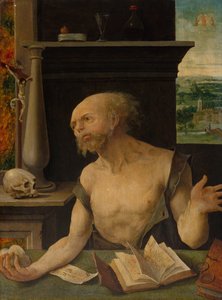 Pyhä Hieronymus katumuksessa tekijältä Master of the Lille Adoration