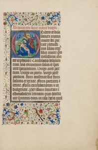 Alkuosa O: Pietà ja Johannes evankelista -teos tekijältä Master of the Llangattock Hours