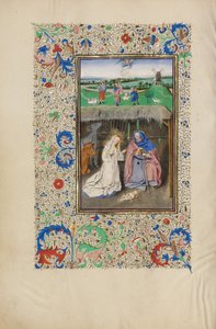 Syntymäjumalanpalvelus ja Ilmestyskirje paimenille tekijältä Master of the Llangattock Hours