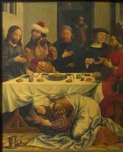 Kristus Simon fariseuksen talossa, noin 1510-1520. tekijältä Master of the Magdalen Legend