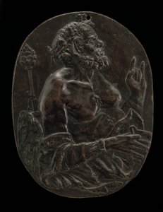 Satyr, 1400-luvun loppu tai 1500-luvun alku. tekijältä Master of the Martelli Mirror