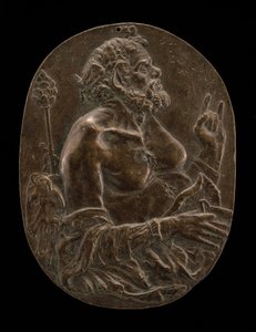 Satyr, 1400-luvun loppu tai 1500-luvun alku. tekijältä Master of the Martelli Mirror