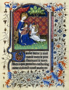 Kruunattu neitsyt, noin 1430-1440 tekijältä Master of the Munich Golden Legend