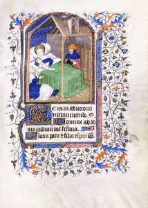 Syntymä, n. 1430-1440 tekijältä Master of the Munich Golden Legend