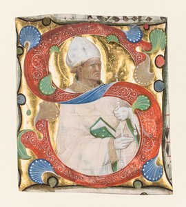 Alkukirjain S asteittaisesta: St. Augustine, n. 1420.