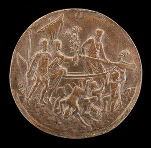 Aeneas laskeutumassa alamaailmaan, 1400-luvun viimeinen neljännes.