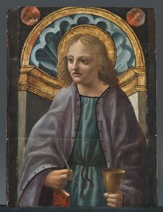 Pyhä Johannes evankelista tekijältä Master of the Pala Sforzesca