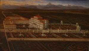 Venaria Realen palatsi ja puutarha tekijältä Master of the Residenze Sabaude