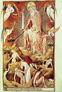 neiti Lat. 9471 f.194 The Last Judgement, Grandes Heures de Rohan, n. 1418-25 (katso myös 121172)