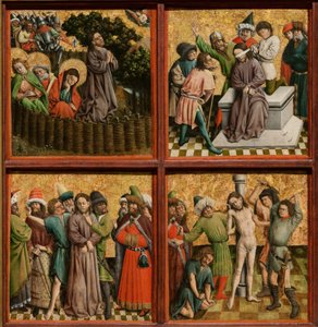 Alttaritaulu Kristuksen kärsimys, n. 1440-luku (öljyä ja kultaa puulle).