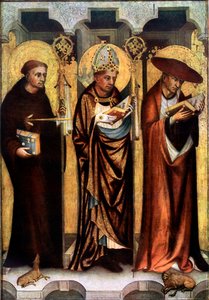 St Giles, St Gregory ja St Jerome, c1380 1955.