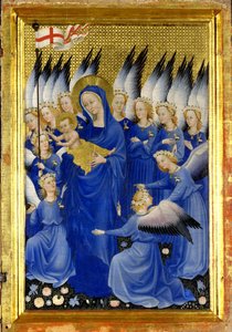 Neitsyt ja lapsi enkelien kanssa (Wilton Diptyykin oikea sisäpaneeli)