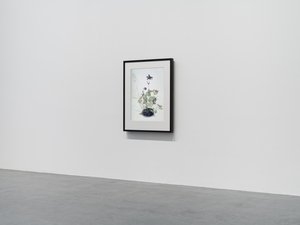 Columbine, 2018 (Puukehys, reunus, LCD-näyttö, tuuletin ja mediasoitin) tekijältä Mat Collishaw