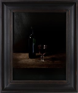 Viimeinen ateria kuolemansellissä, Adolf Eichmann, 2012 (Digitaalinen siirtopainatus vuohennahkapaperille) tekijältä Mat Collishaw