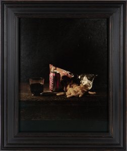 Last Meal on Death Row, Louis Jones Junior, 2012 (Digitaalinen siirtopainatus vuohennahkapergamentille) tekijältä Mat Collishaw