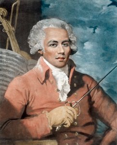 Joseph Boulogne (1748-1799), Chevalier de Saint-George; ranskalaisen istutuksen omistajan Guadeloupessa ja orjan Nanonin poika, afrikkalaista alkuperää - Joseph Boulognen (1748-1799), Chevalier de Saint Georgesin (Saint-Georges), guadeloupelta peräisin ole tekijältä Mather (after) Brown