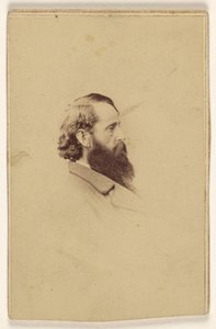 [Tunnistamaton pitkä parrakas mies profiilissa] tekijältä Mathew B. Brady