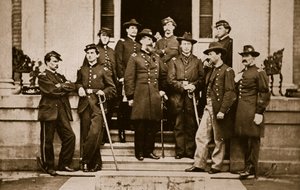 Kenraali O. B. Wilcox ja esikunta, 1861-65 tekijältä Mathew B. Brady