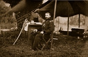 Kenraalimajuri Philip Henry Sheridan, 1864 tekijältä Mathew B. Brady