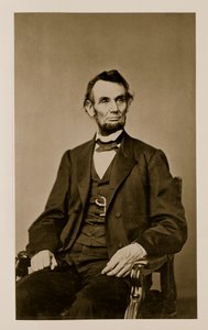 Muotokuva Abraham Lincolnista (1809-65) (bw kuva)