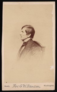Pastori George Whitefield Samsonin muotokuva 1819-1896, ennen vuotta 1896. tekijältä Mathew Brady